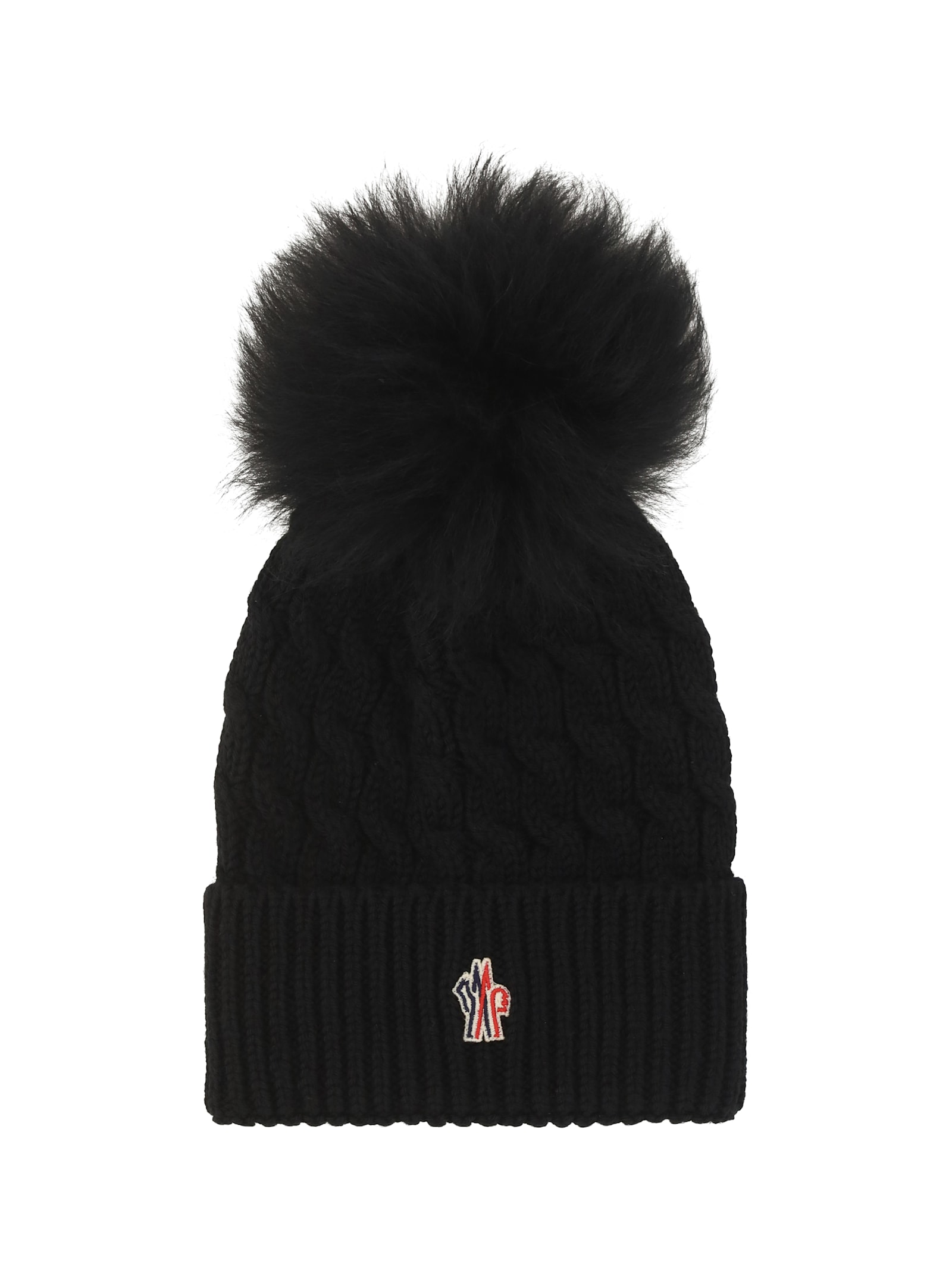 Moncler Beanie Hat In Black