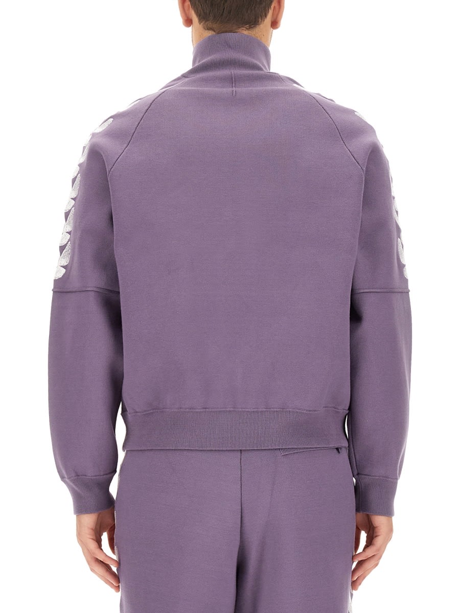 Shop 3paradis Sweatshirt With Logo In Purple