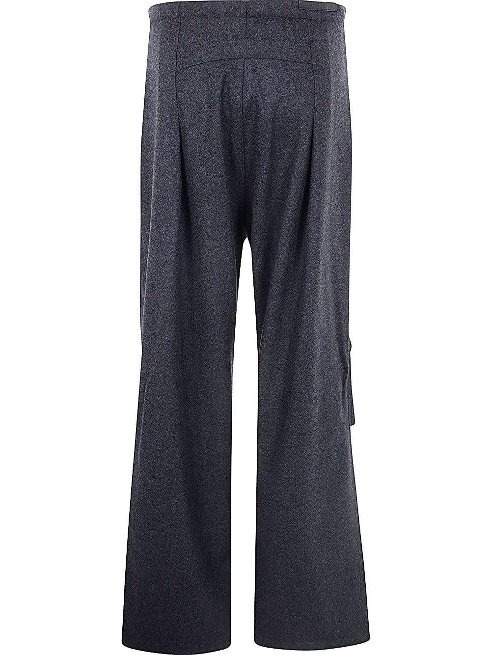 Shop Darkpark Daisy Heavy Twill Wool Pants In Dark Grey Melange