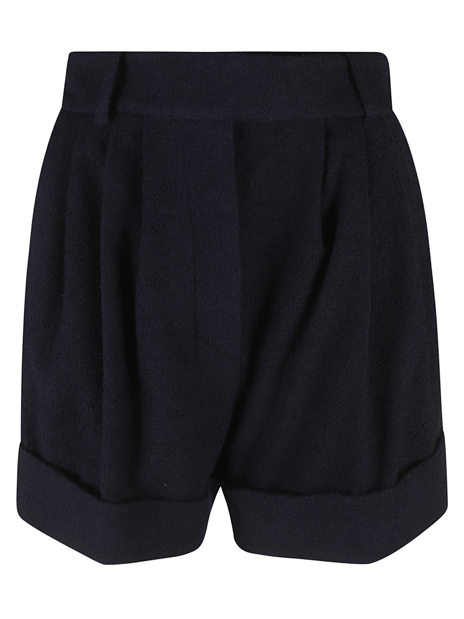 Shop Alexandre Vauthier High Waist Shorts In Japanese Blue