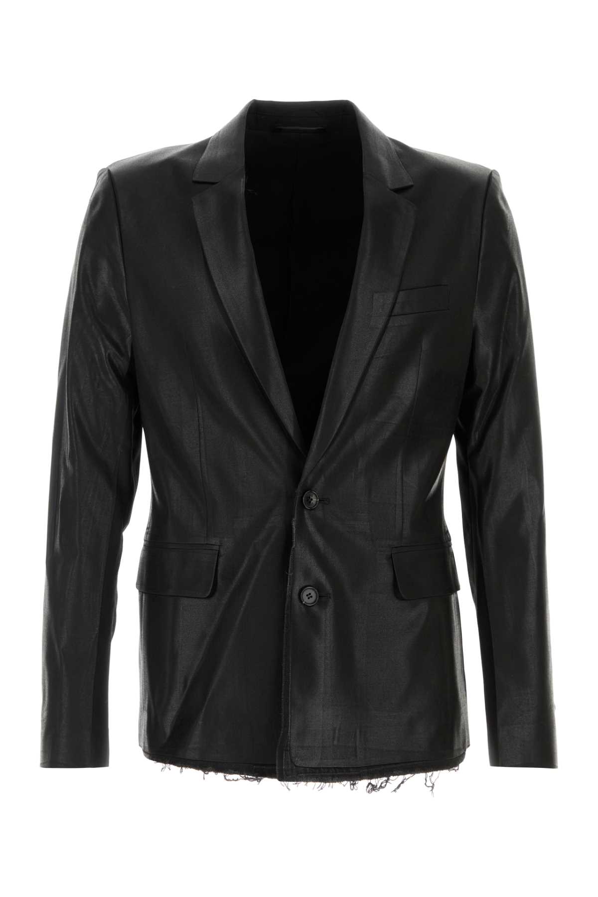 Black Polyester Blend J-phoenix Blazer