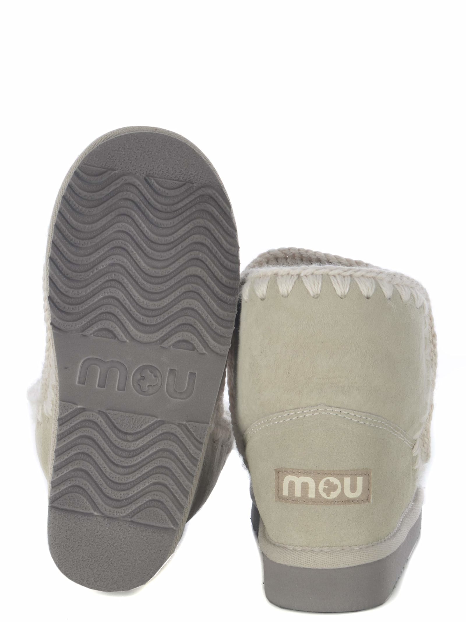 Shop Mou Ankle Boots  Eskimo24 Made In Suede In Grey