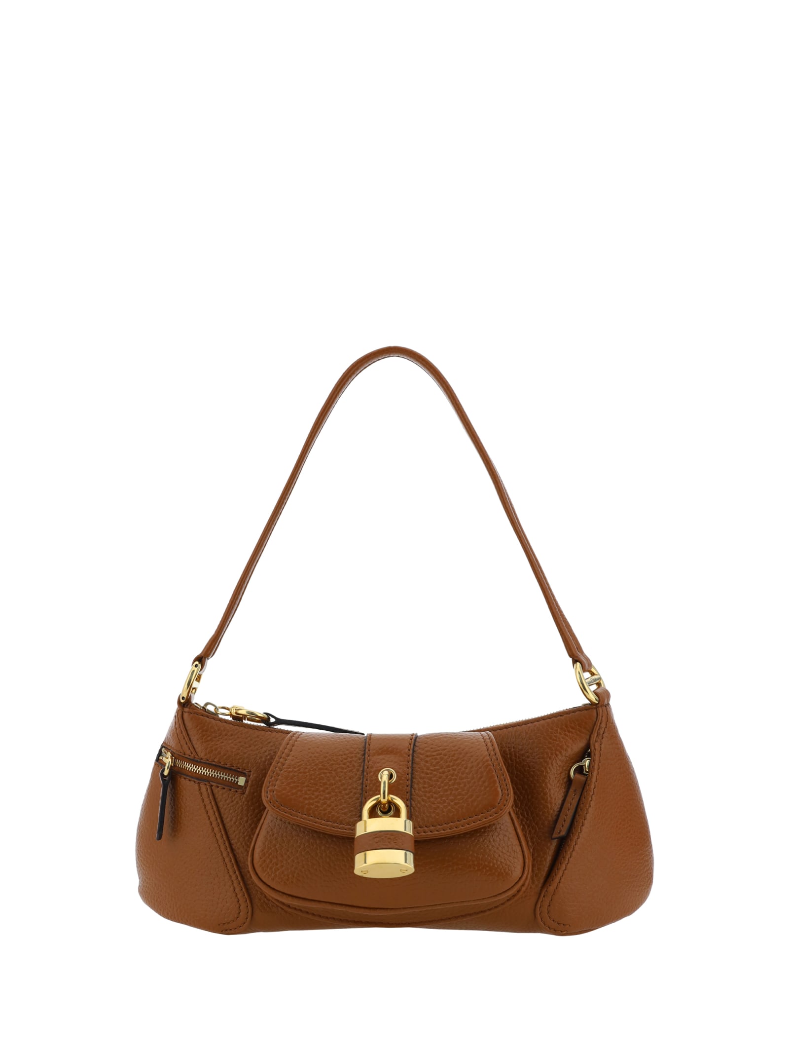 Chloé Caramel Leather The 99 Shoulder Bag In M Clay Brown