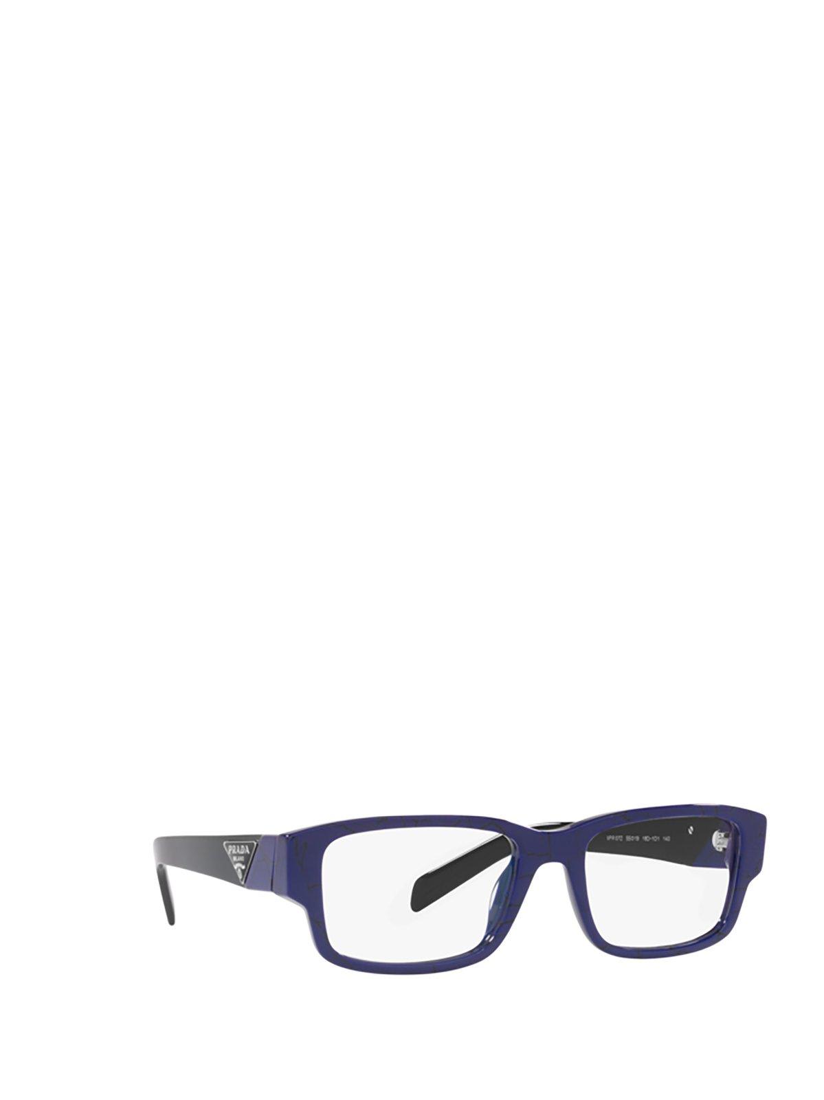 Shop Prada Rectangular Frame Glasses In 18d1o1