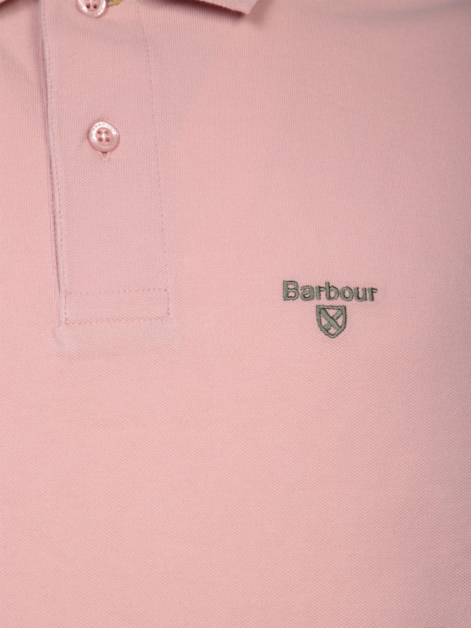 BARBOUR ANTIQUE PINK PIQUET POLO SHIRT