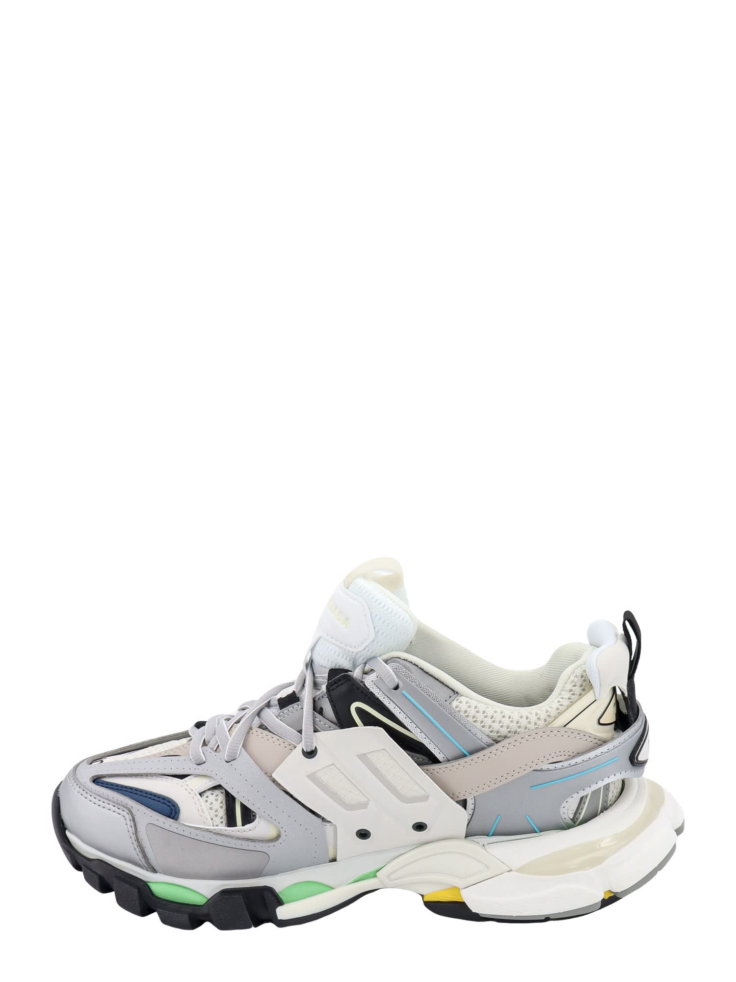Shop Balenciaga Track Sneakers In Grey/blue
