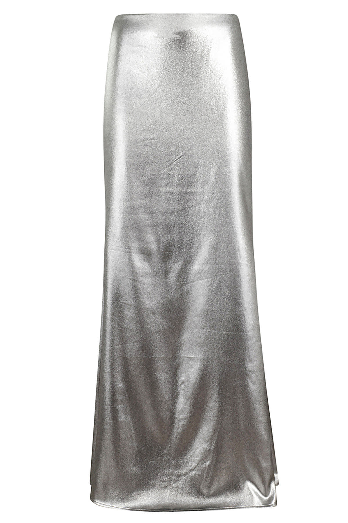 metallic Maxi Train Skirt Skirt