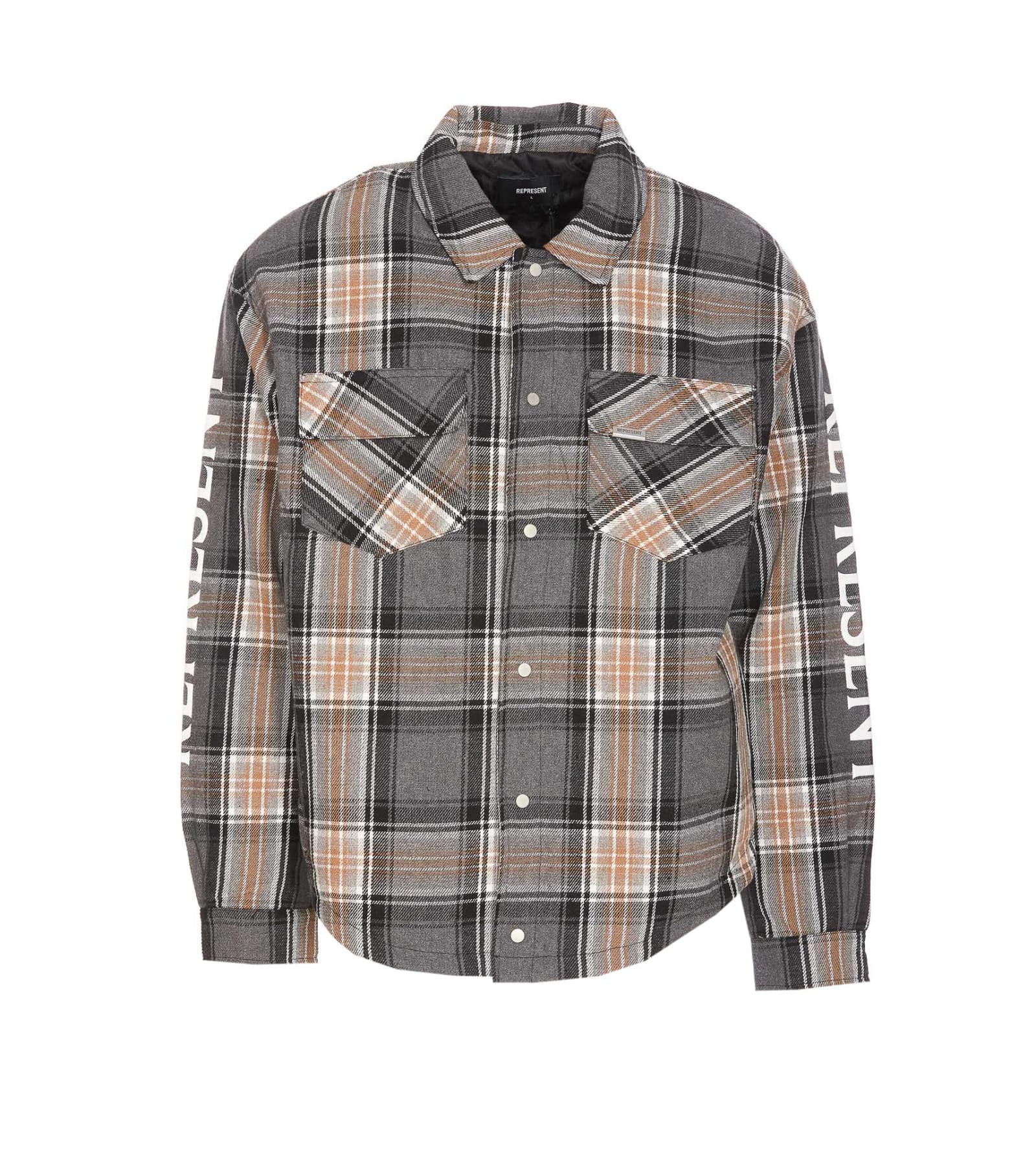 Logo Quilted Flannel Shirt
