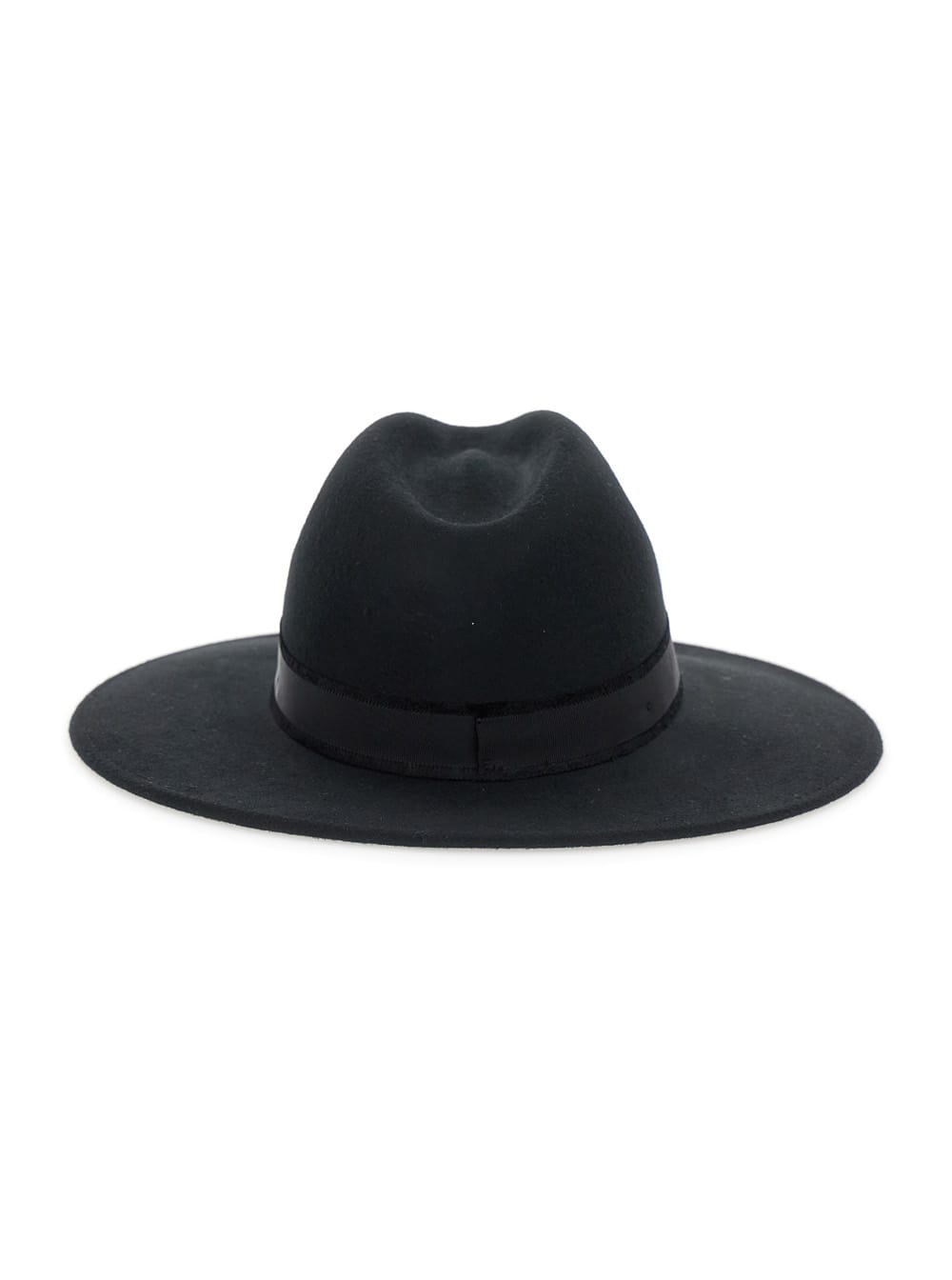 Shop Antonelli Valdengo Black Fedora Hat With Stiff Brim In Wool Woman