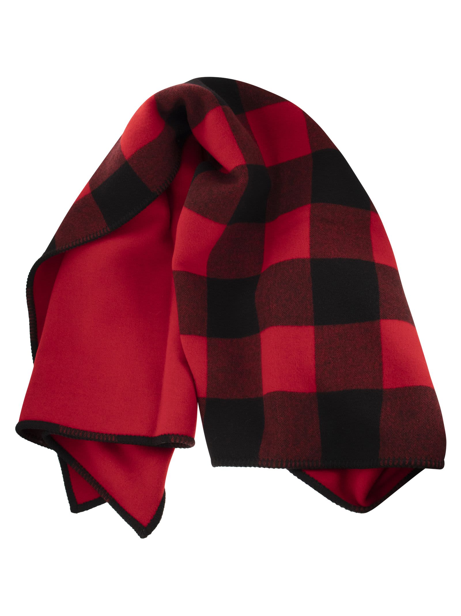 Pure Wool Check Scarf Woolrich