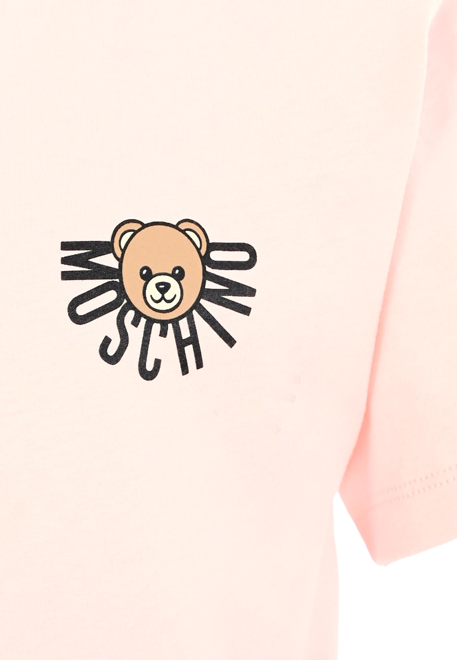 Moschino Kids Teddy Bear Logo T-shirt In Animal Print