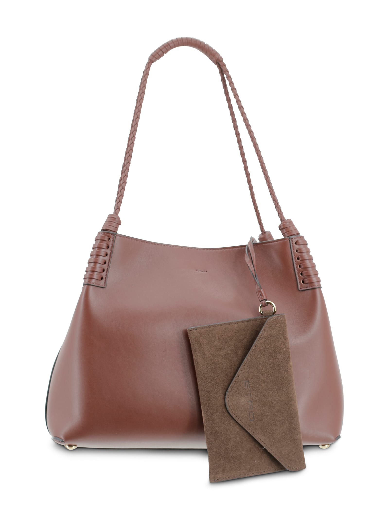 【時を超えた優雅さ】ETRO Libra レザー ロゴ ショルダーバッグ ETRO Libra Shoulder Bag | Brown | FARFETCH
