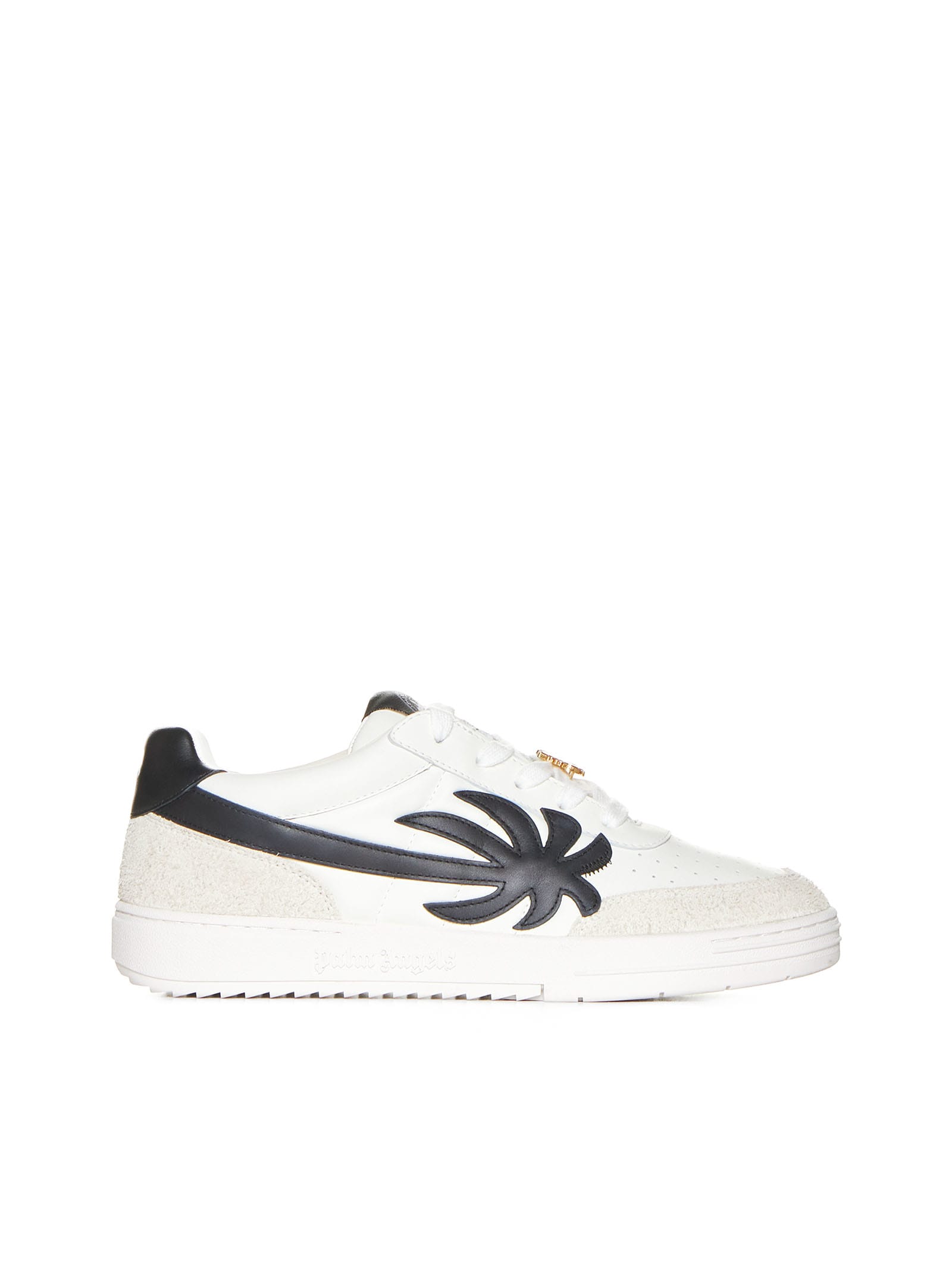 Shop Palm Angels Sneakers In White Black