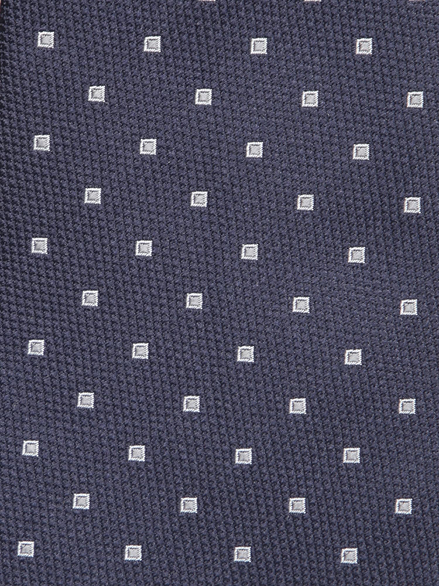 Canali Blue Silk Tie With Geometric Pattern In Blue