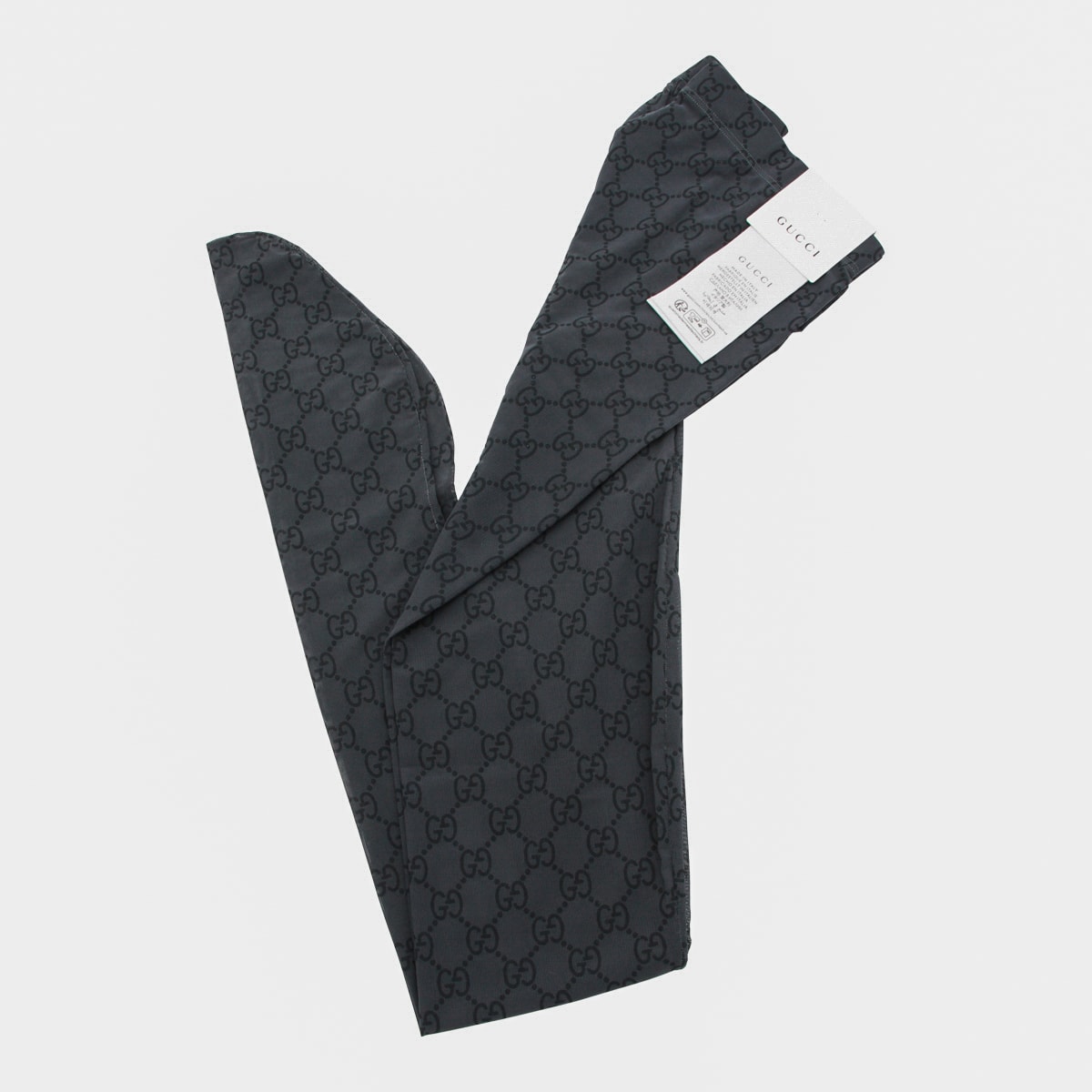 Gucci Black Collant Socks In Gray