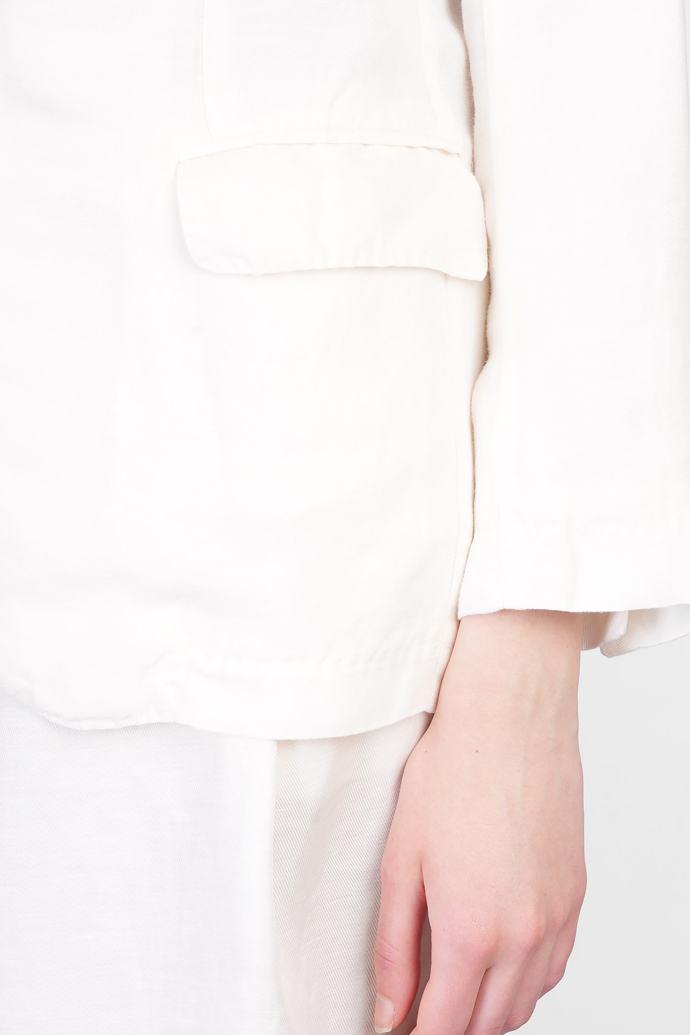 120% Lino Blazer In Beige Linen