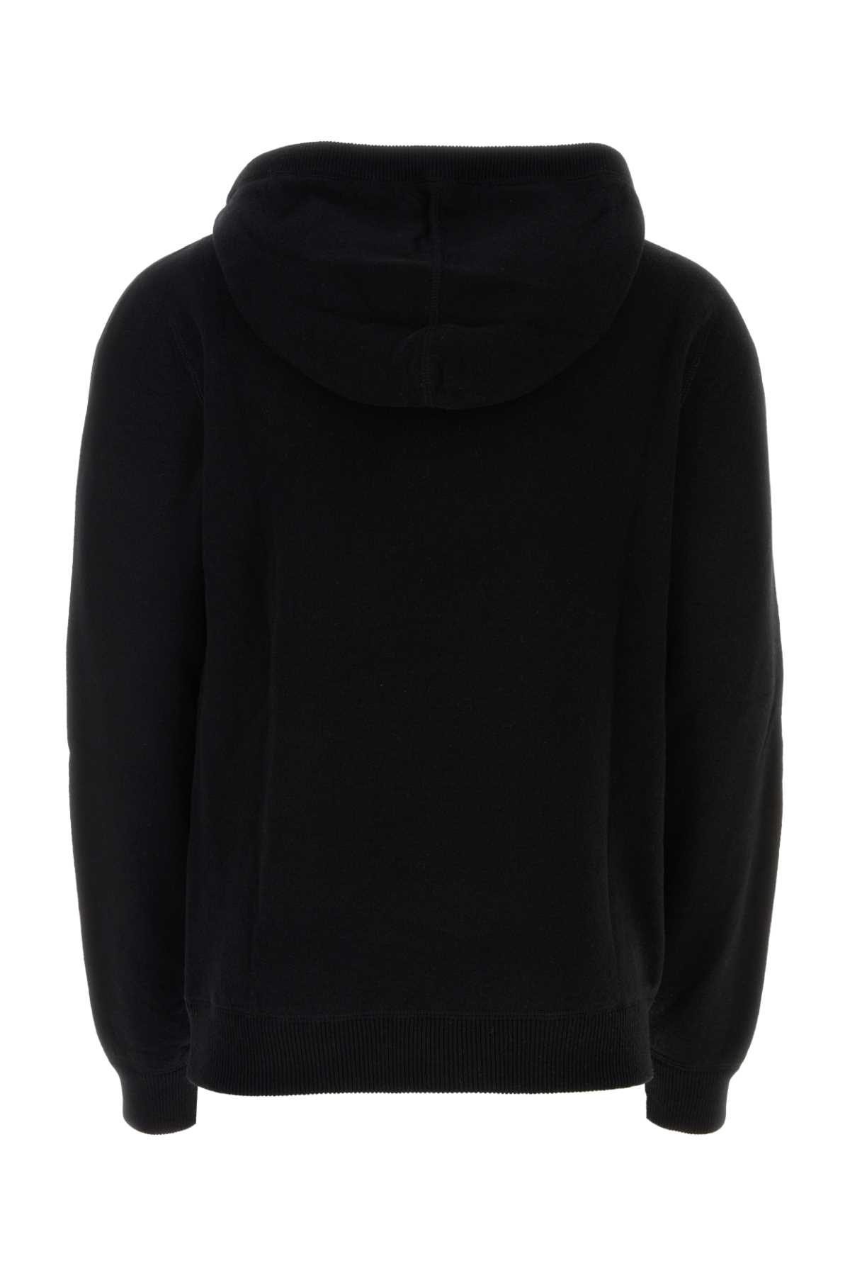 Dolce & Gabbana Black Wool Blend Sweatshirt In Nero