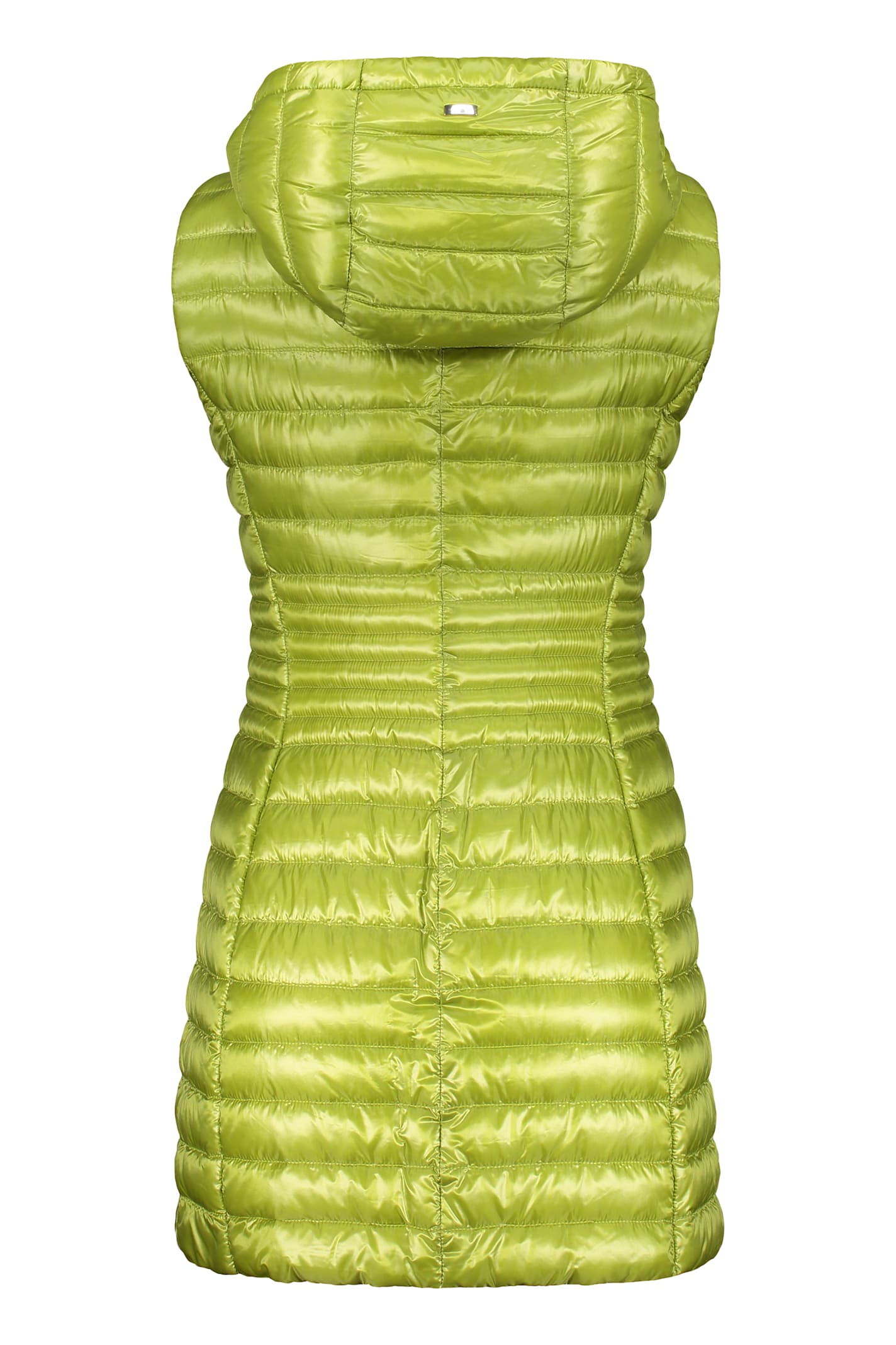 Herno Full Zip Down Vest In Green