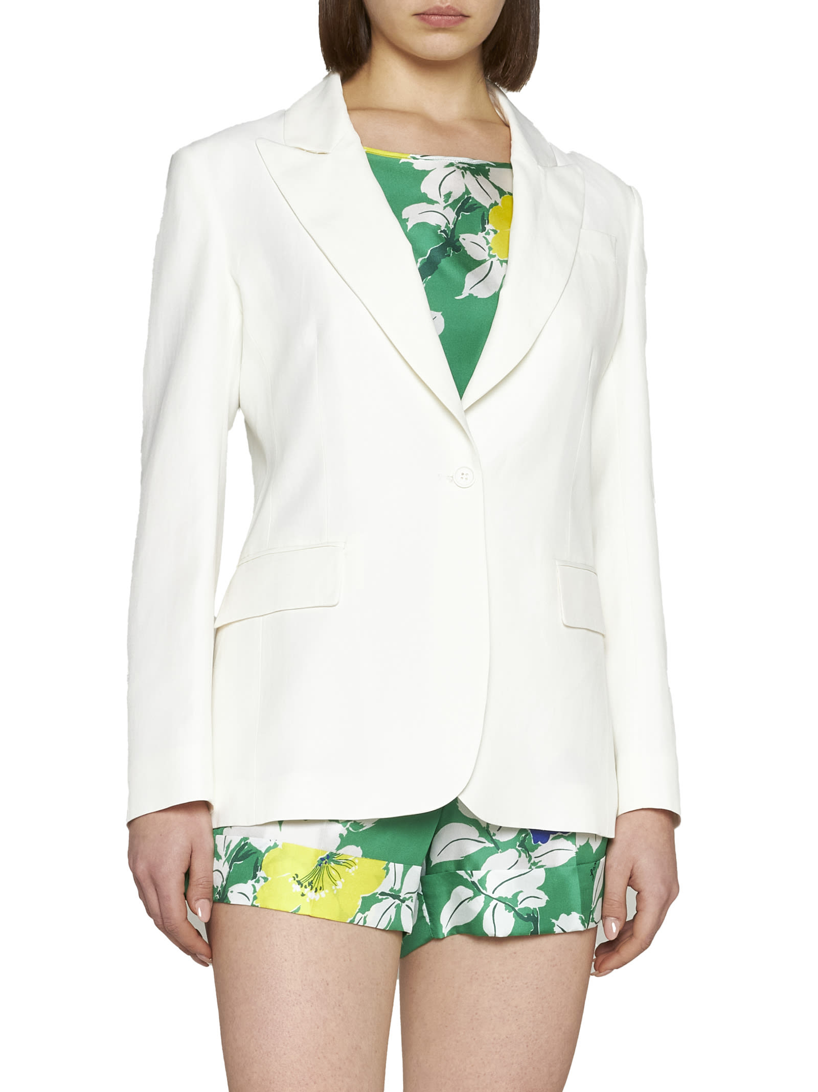 Shop P.a.r.o.s.h Blazer In Panna