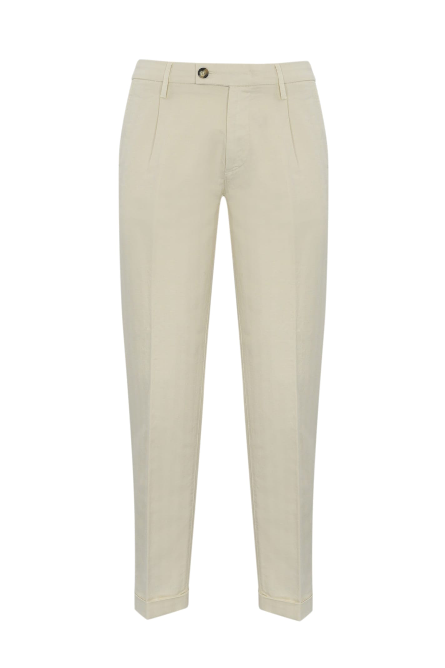 Re-HasH Mucha Trousers In Cotton And Linen