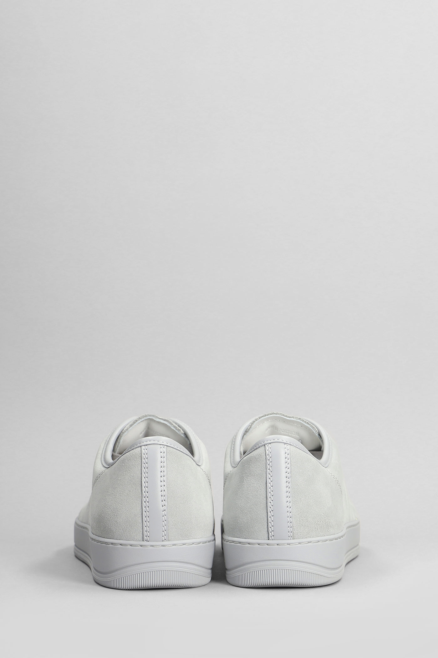 Shop Lanvin Dbb1 Sneakers In Grey Suede