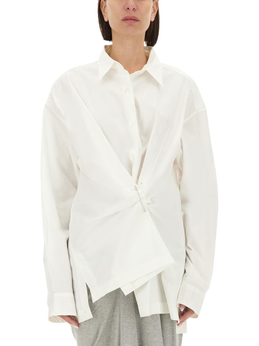 Shop Dries Van Noten Oversize Fit Shirt In White