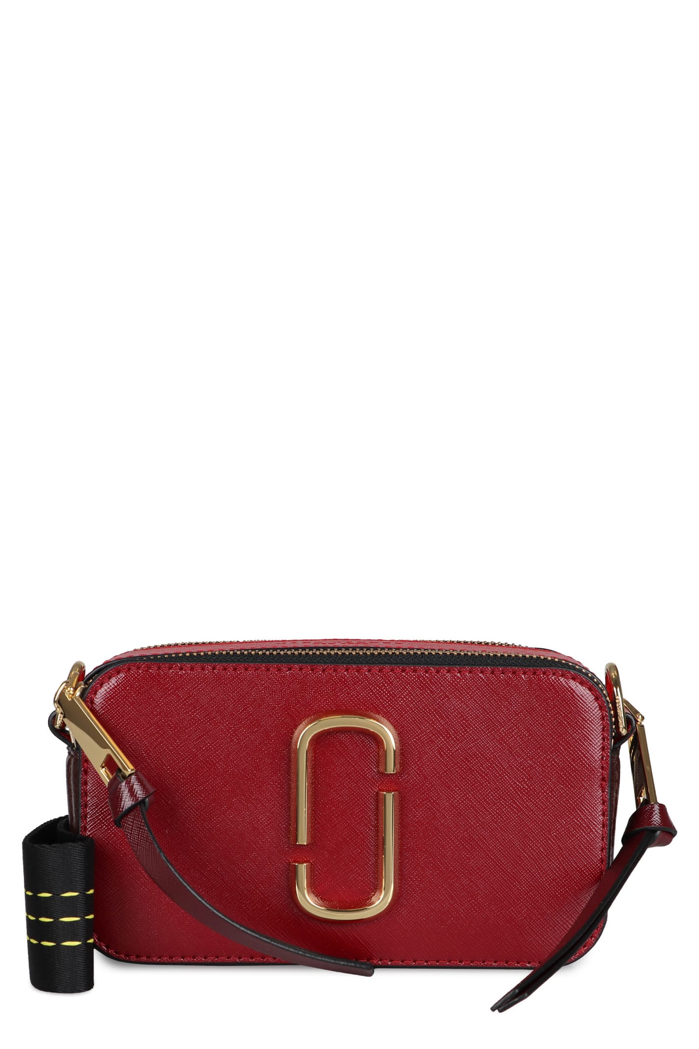 Marc Jacobs Snapshot Leather Shoulder Bag In Burgundy | ModeSens