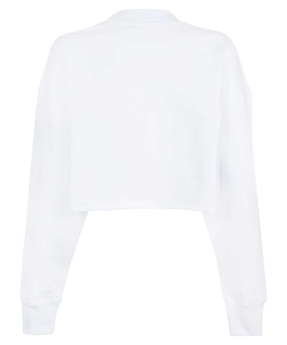 Msgm Cotton Crew-neck Sweatshirt In White