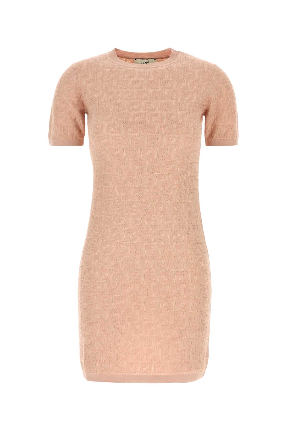 Pink Cotton Blend Dress