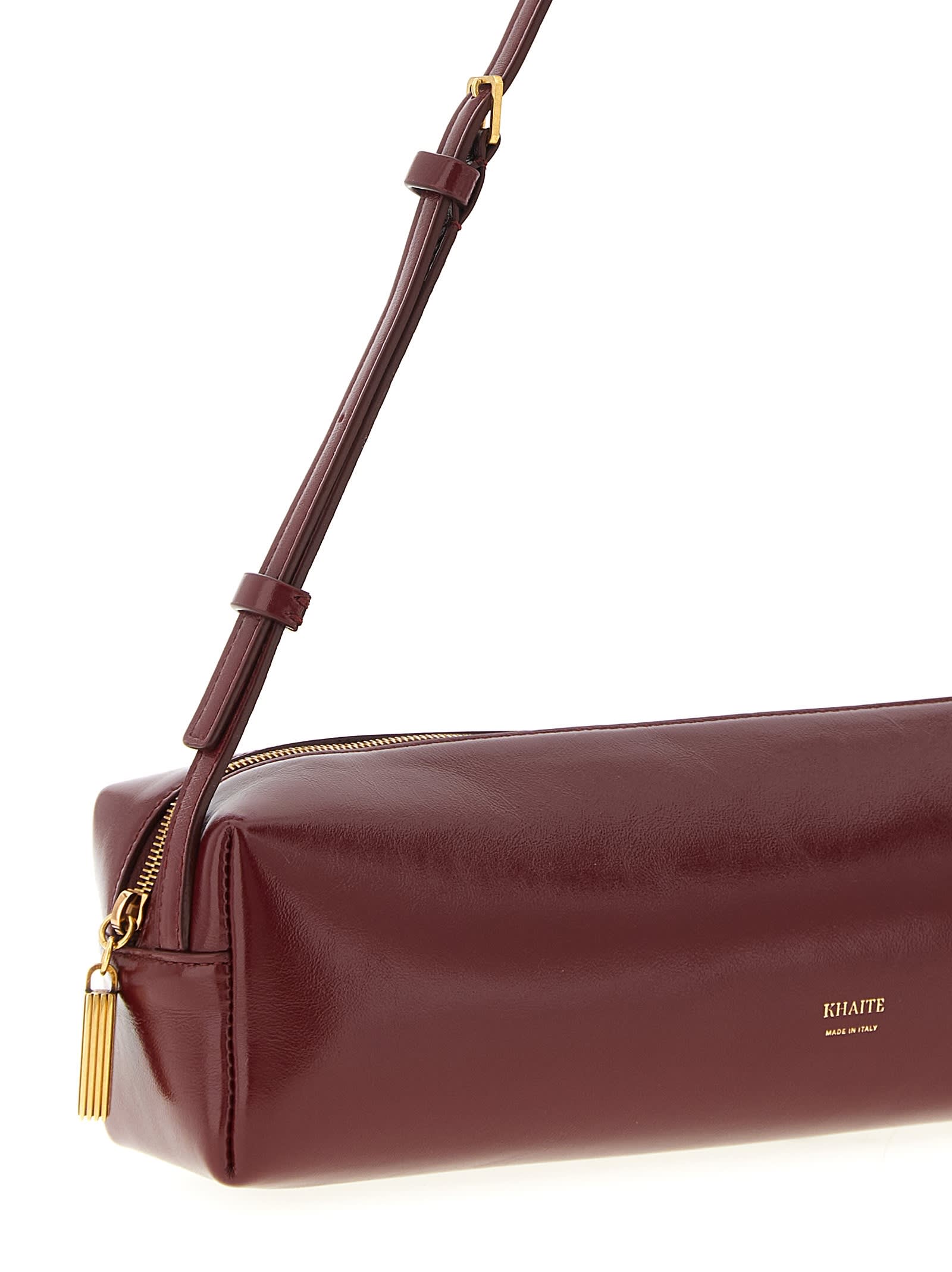 Khaite Kye Shoulder Bag In Burgundy