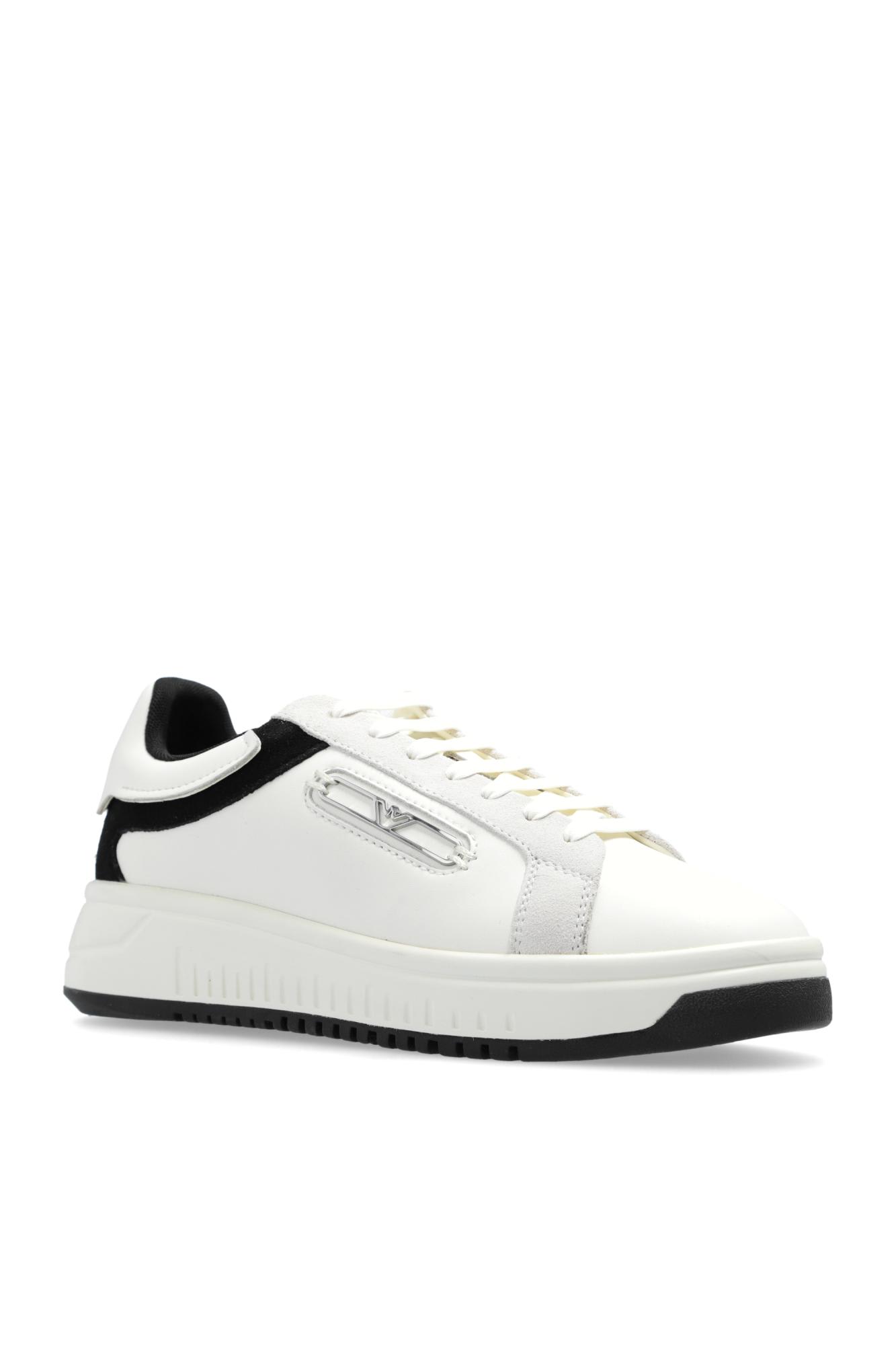 Emporio Armani Sport Shoes With Logo In White