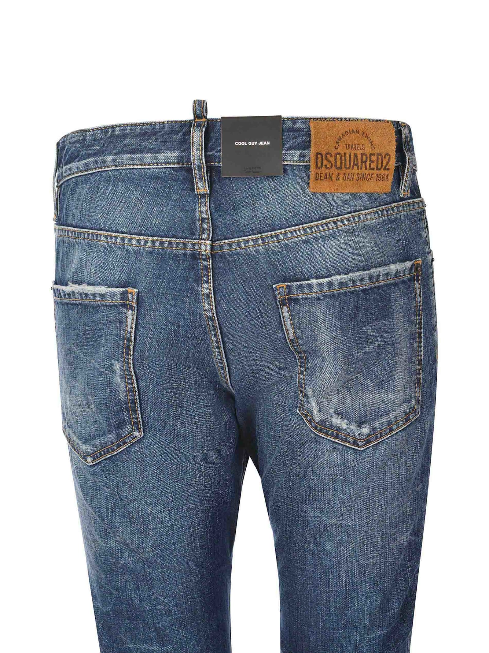 Shop Dsquared2 Jeans  Cool Guy Made Of Denim In Denim Blu