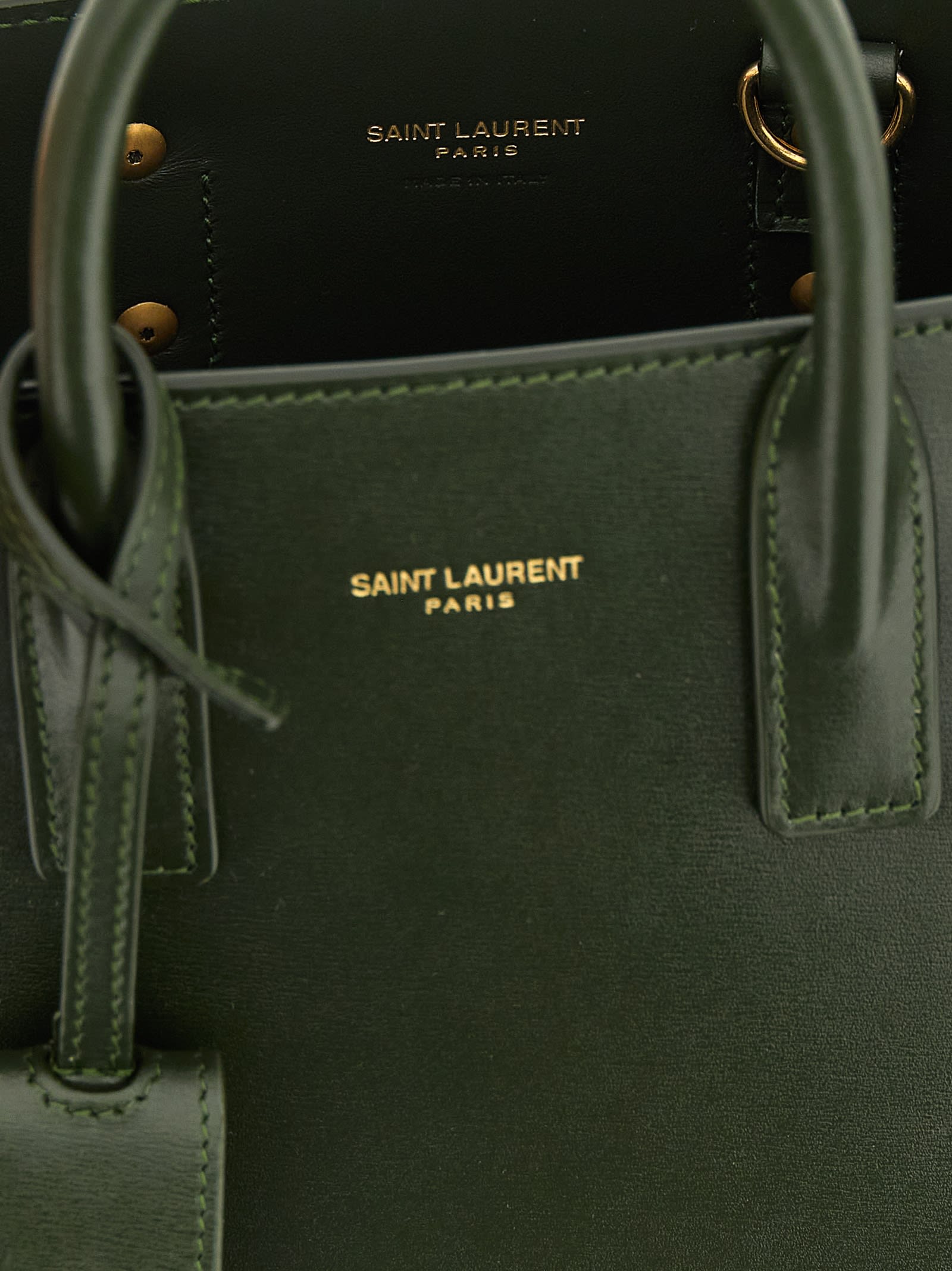 Saint Laurent Nano Sac De Jour Handbag In Green