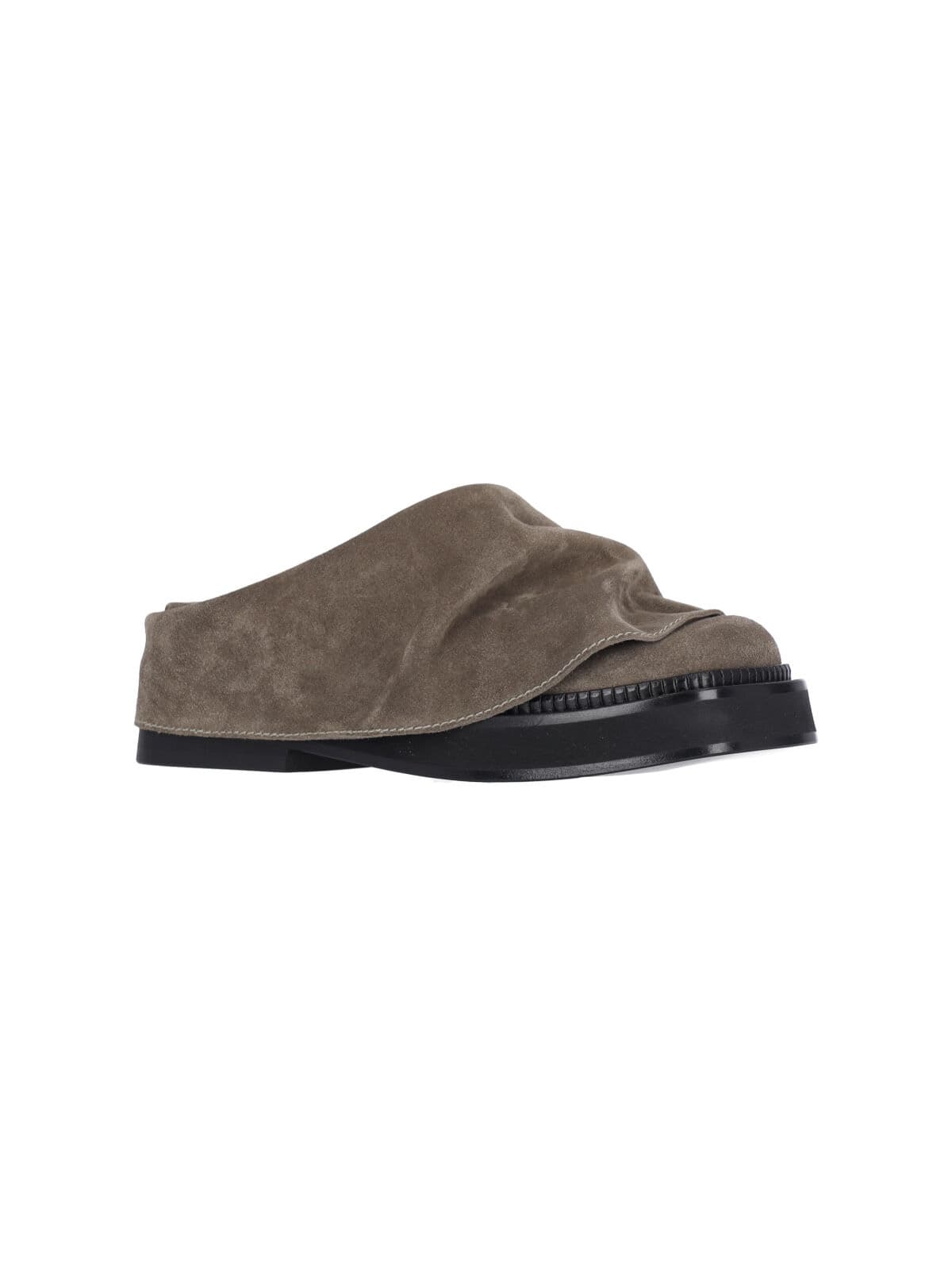 Shop Attico Mini Robin Sabots In Taupe