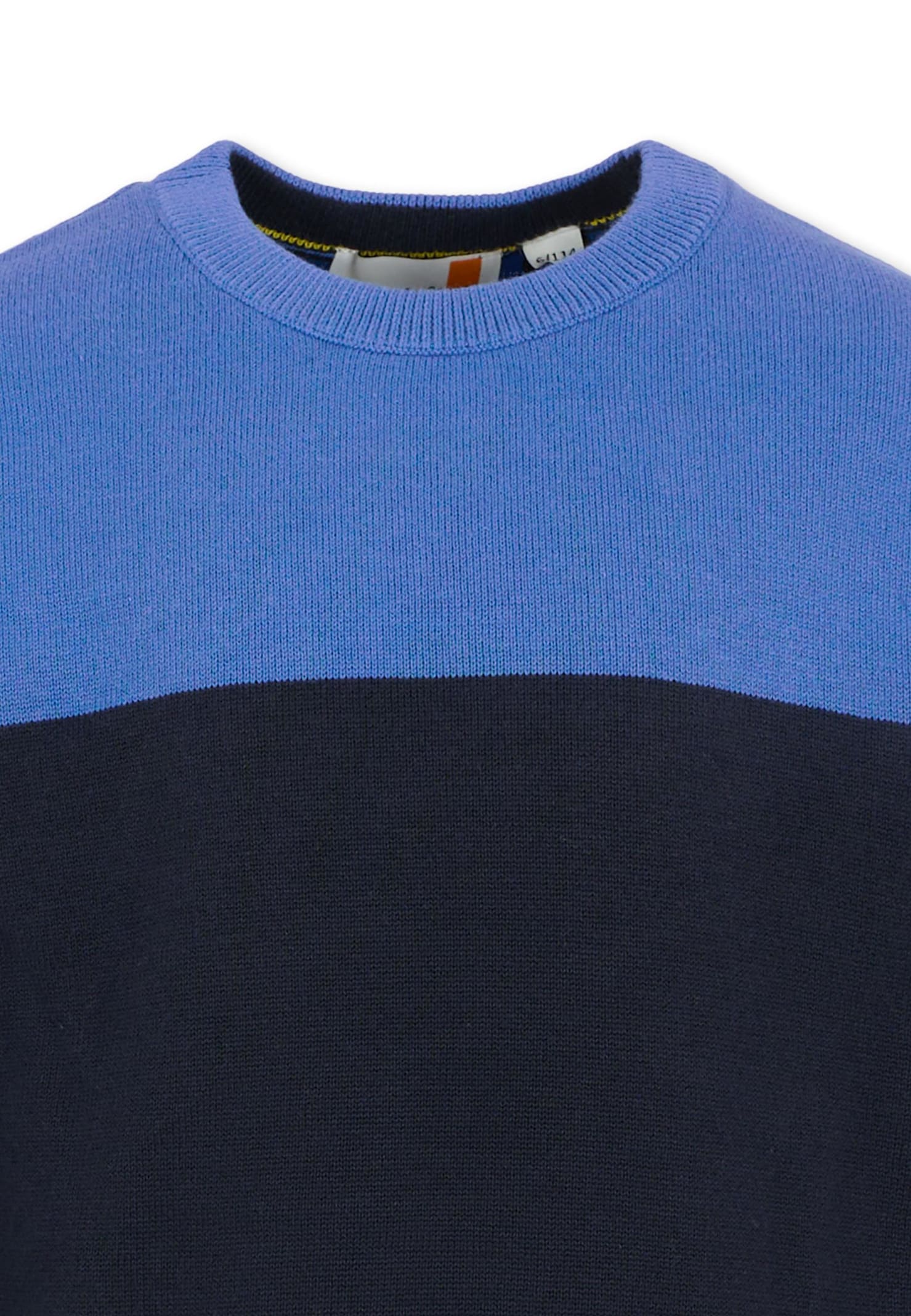 Timberland Blue Sweater For Boy With Patch In Blue