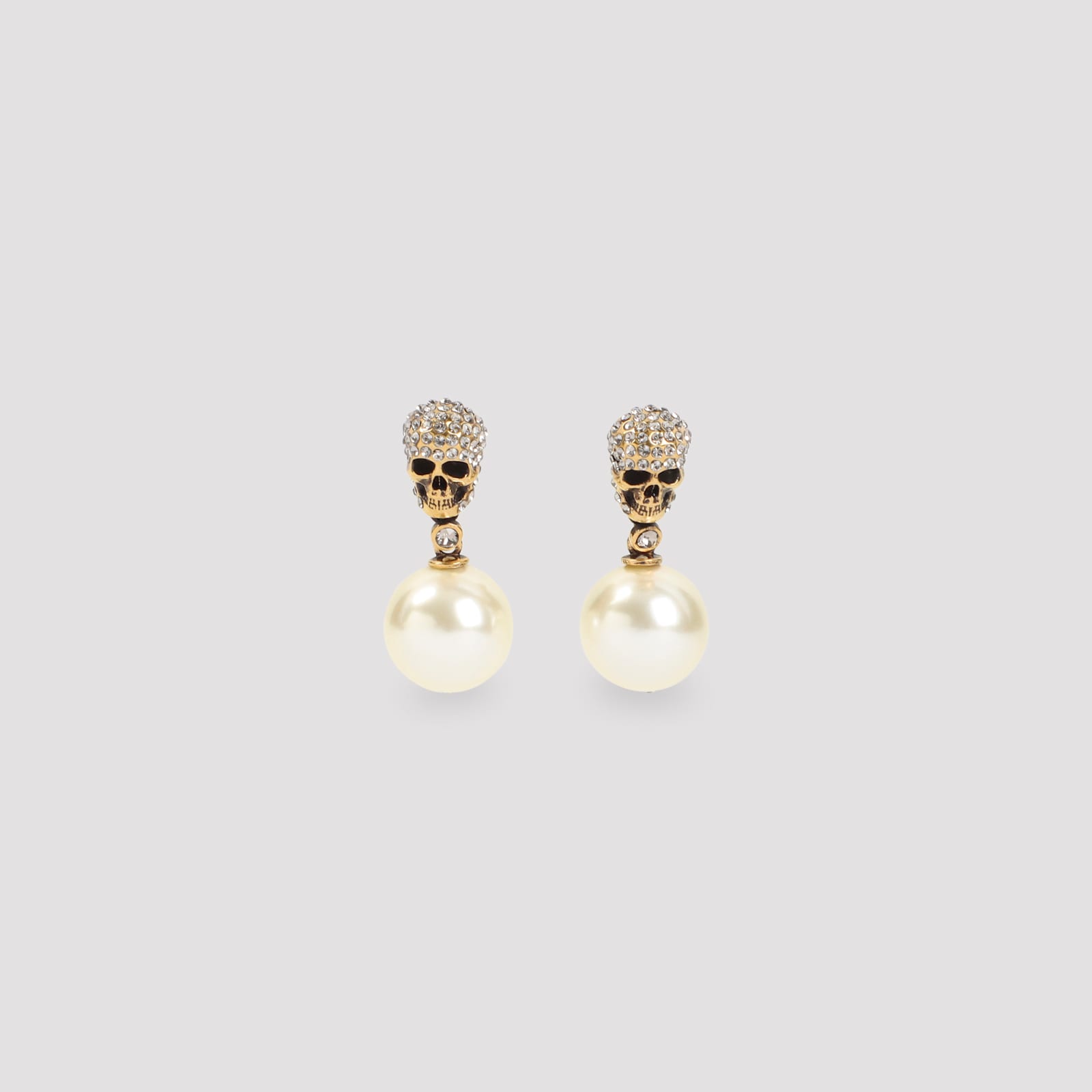 Alexander McQueen Pave Skull Earrings
