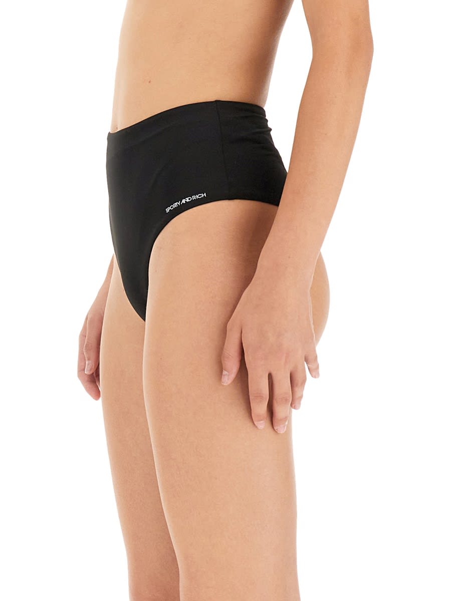 Shop Sporty & Rich Bikini Briefs In Black