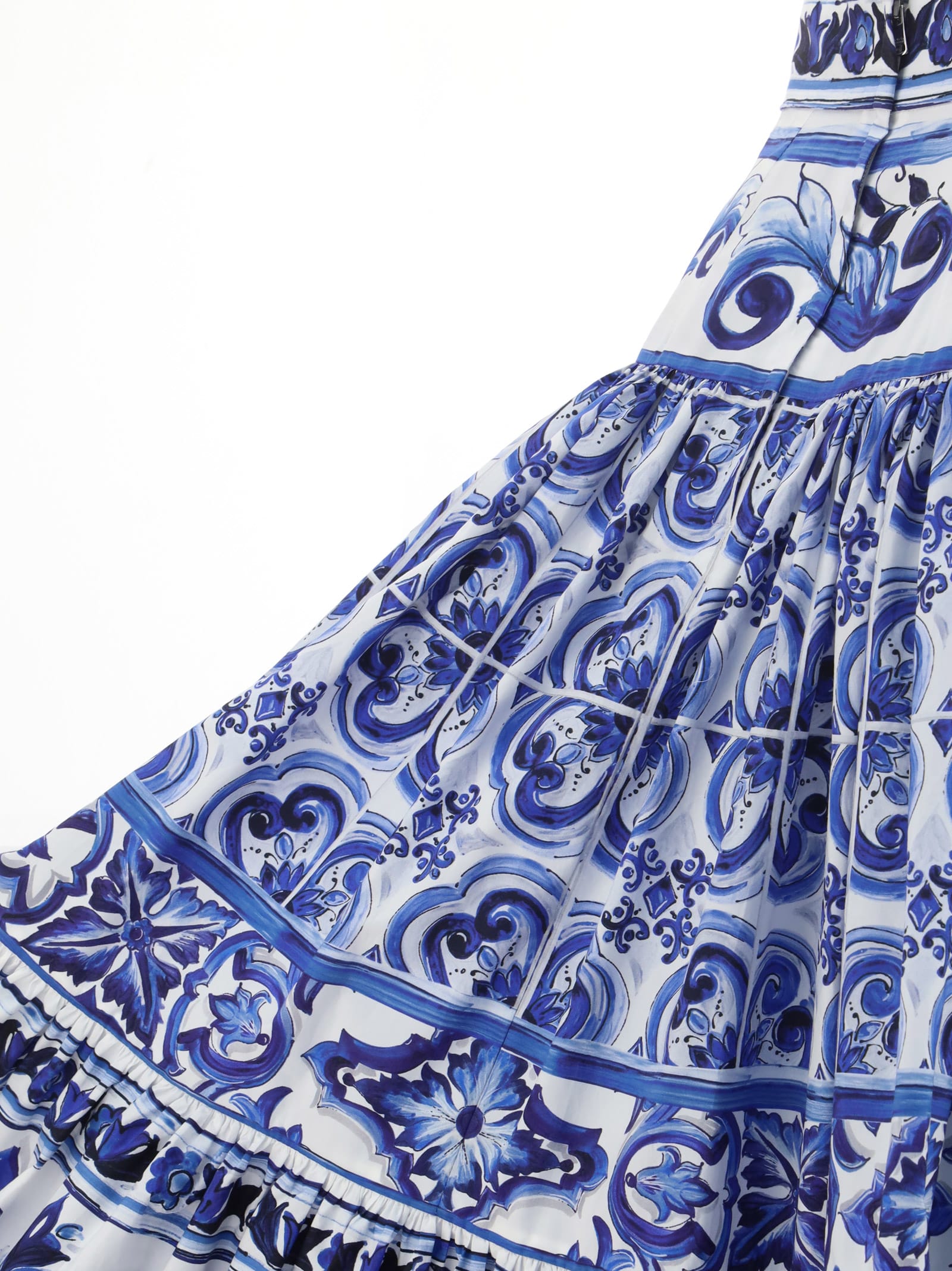 Shop Dolce & Gabbana Skirt In Tn Blu/bco