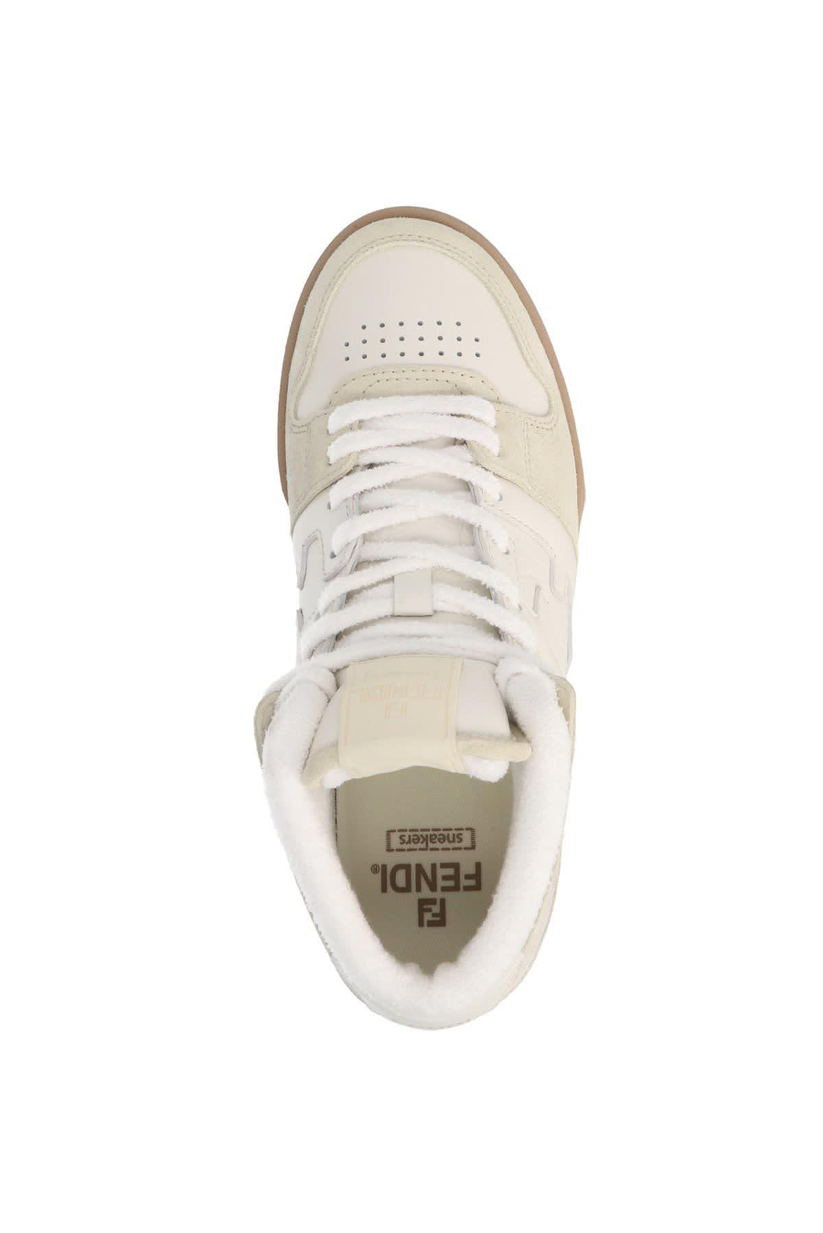 Shop Fendi Match Sneakers In Ice+bianco +ice