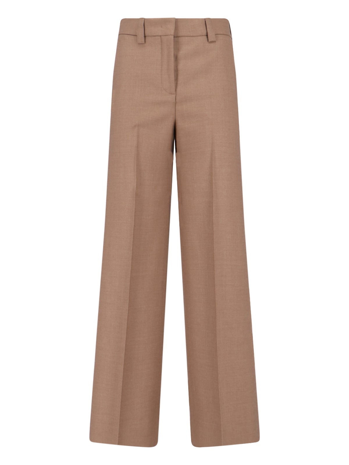 Incotex Wide Leg Trousers Featuring Button Detail In Brown