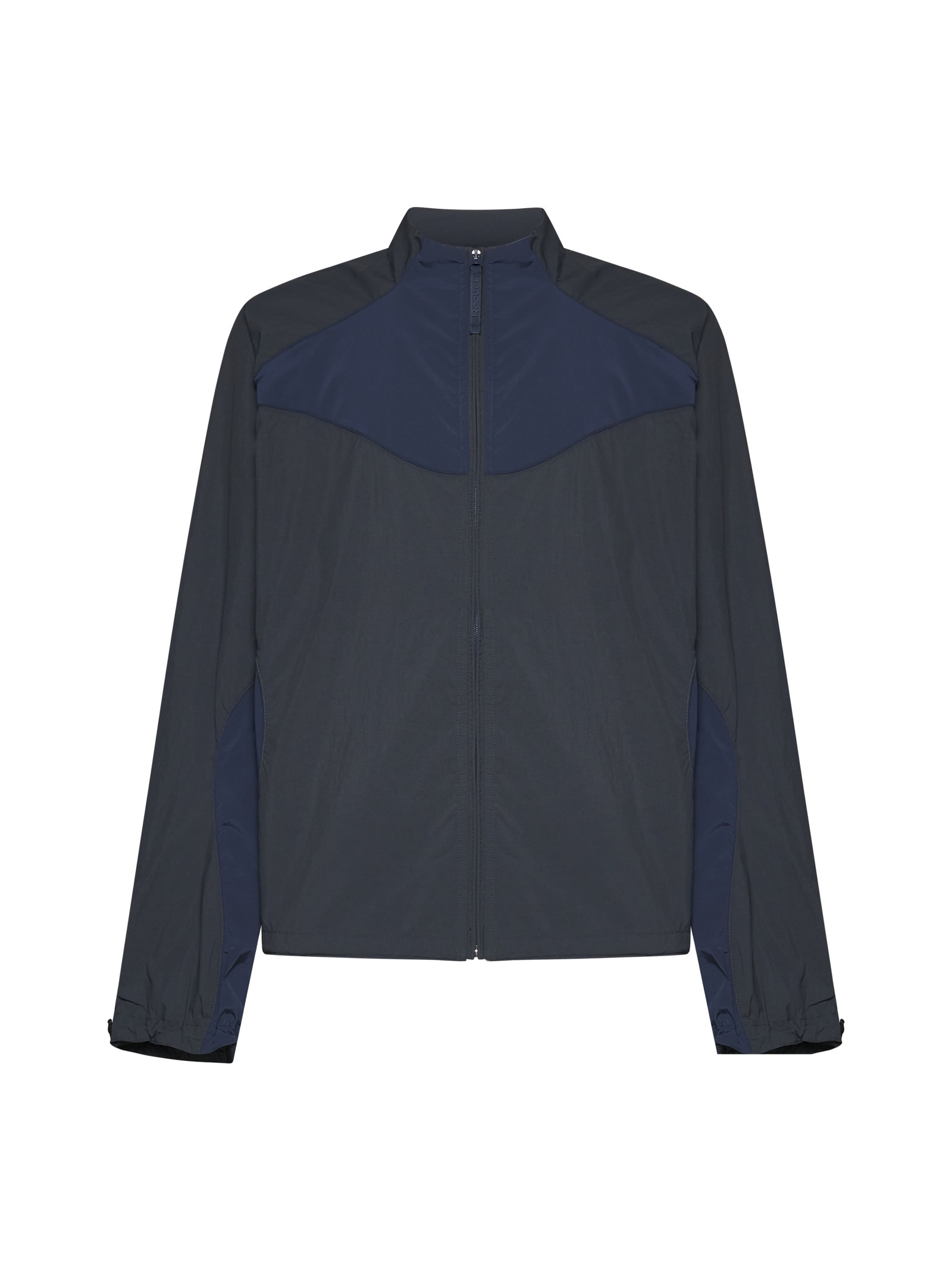 Shop Reebok Jacket In Anthracite Blue Navy