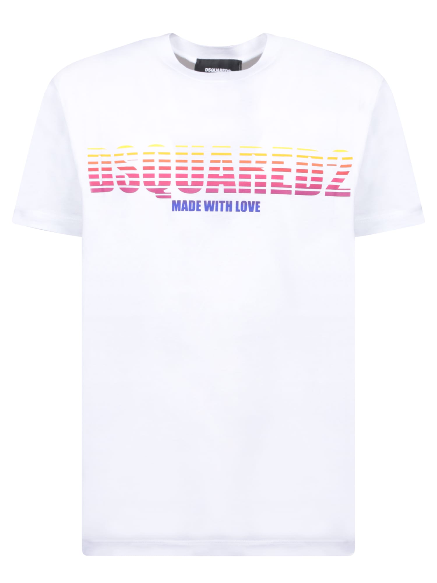 Shop Dsquared2 Made With Love White T-shirt