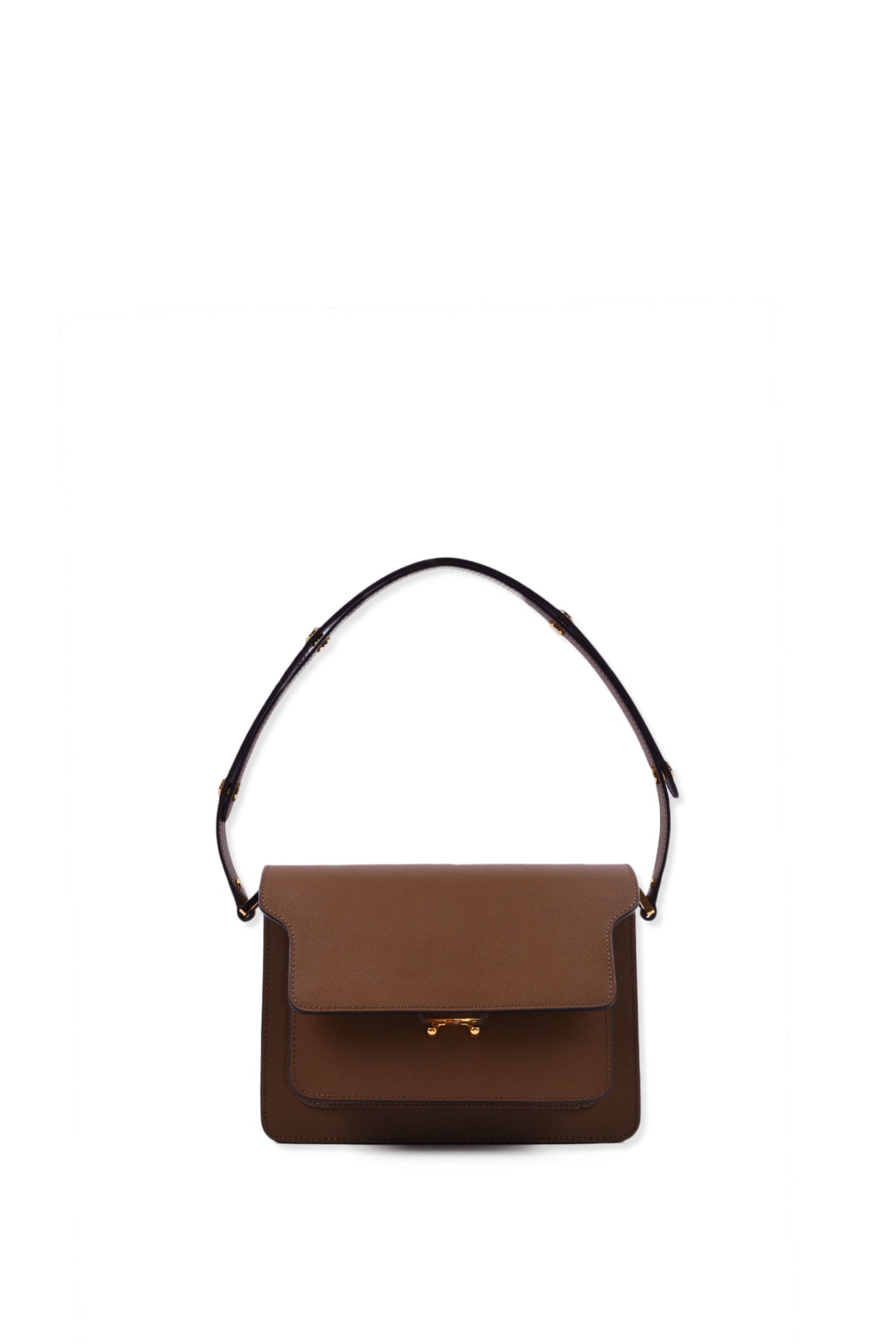 Shop Marni Shoulder Bag In Brown