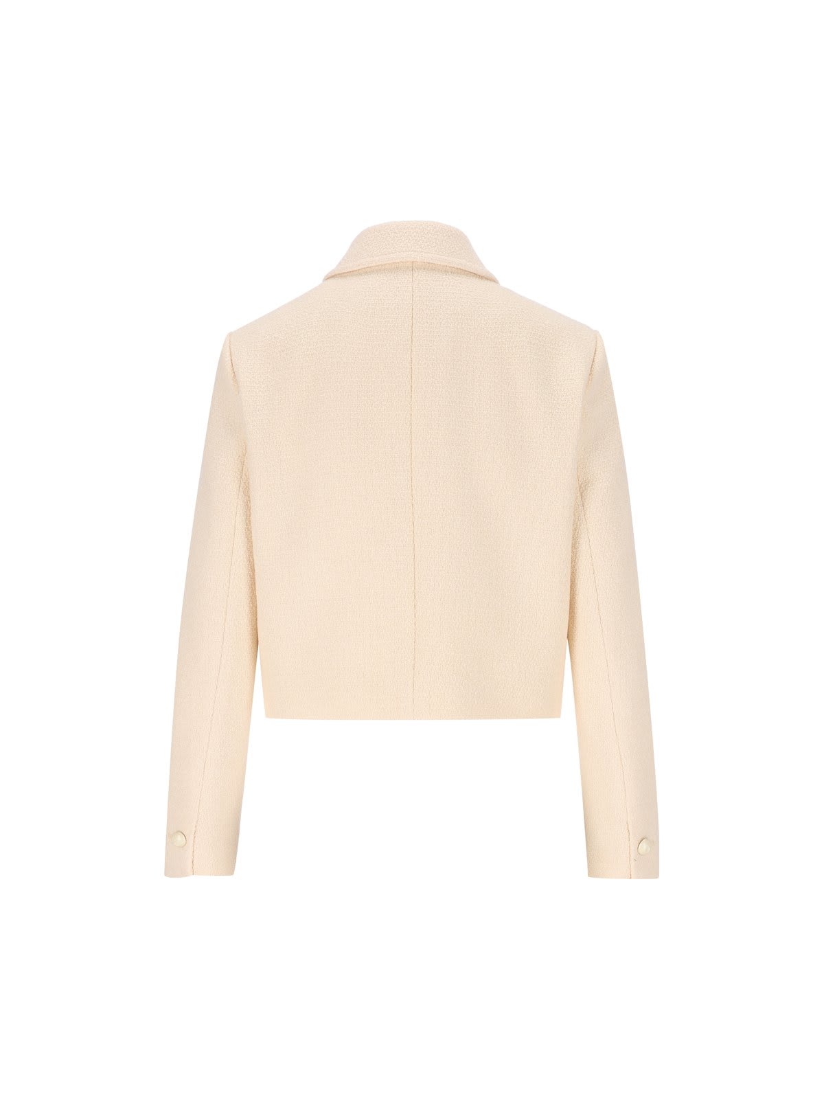 Shop Celine Verneuil Tweed Jacket In White