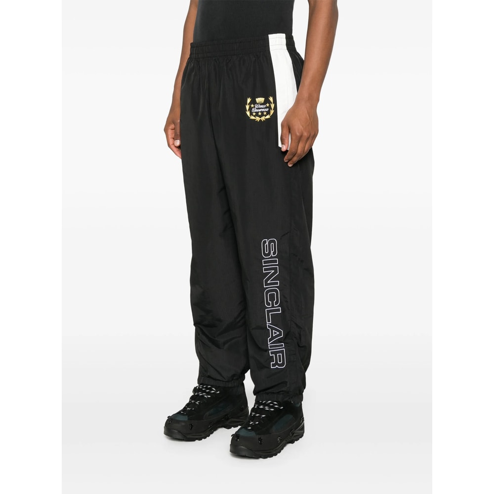 Sinclair Black Sfc Nylon Track Pants In Black