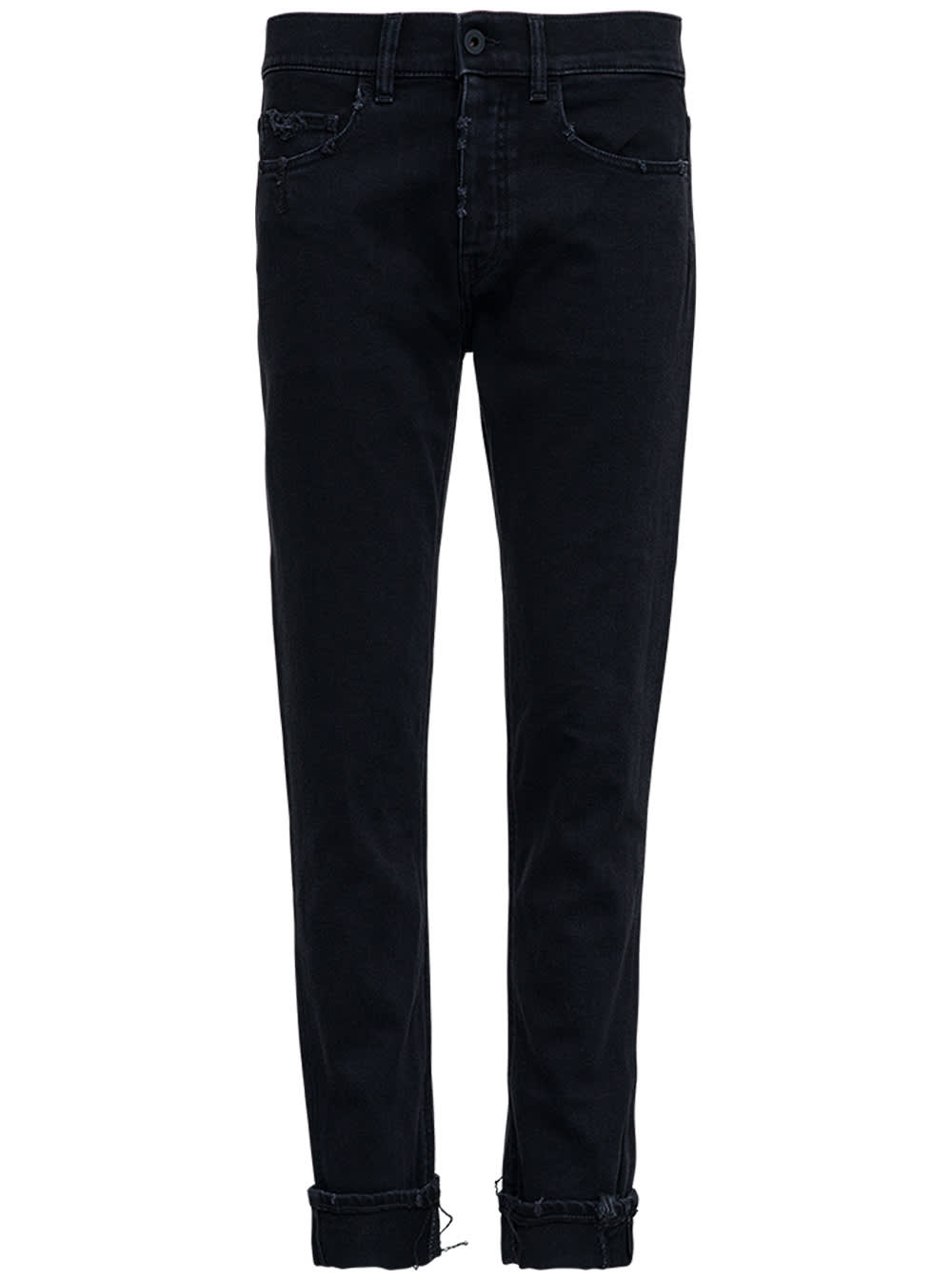 Pence Black Five Pockets Denim Jeans
