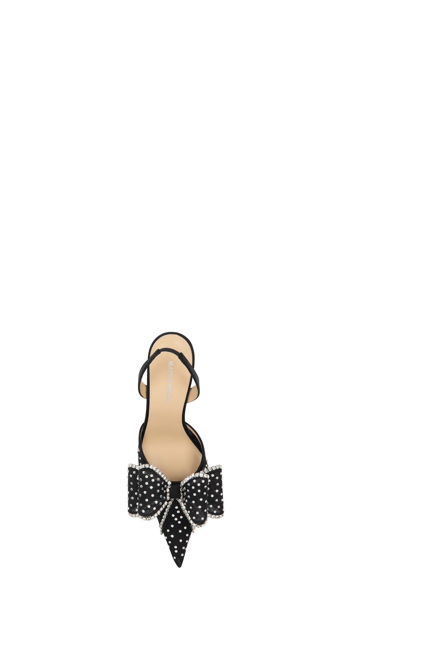 Mach & Mach Heel Sandals In Black