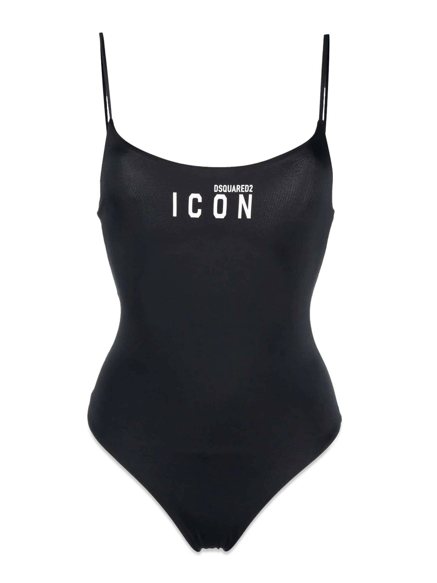 Dsquared2 One Piece Swimsuit With Logo Print