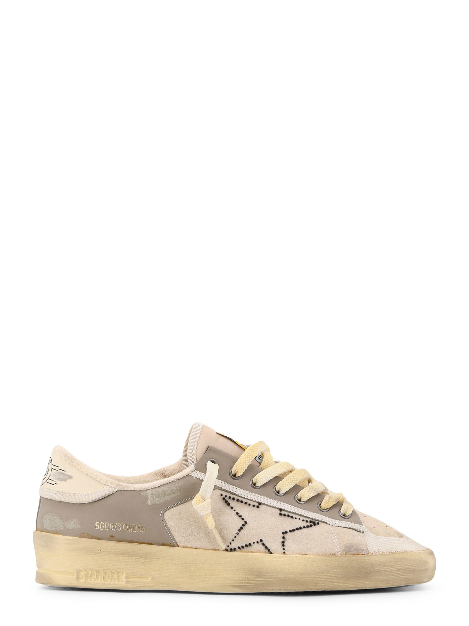 Shop Golden Goose Stardan Sneakers In Beige