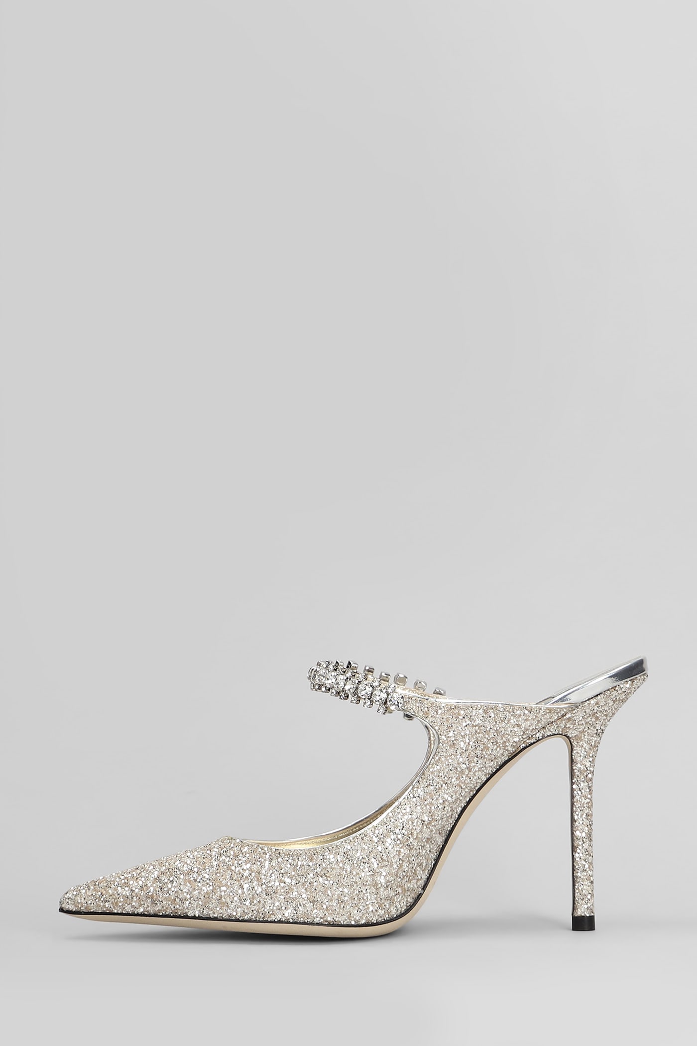 Shop Jimmy Choo Bing 100 Pumps In Gold Glitter